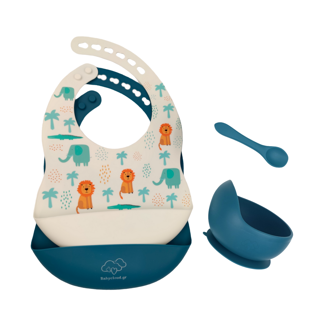 Σετ Φαγητού Σιλικόνης 4τμχ – Λιοντάρι