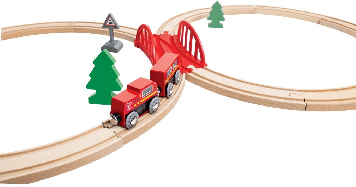 Hape Railway Ξύλινο Classic Figure 8 Τρένο Set