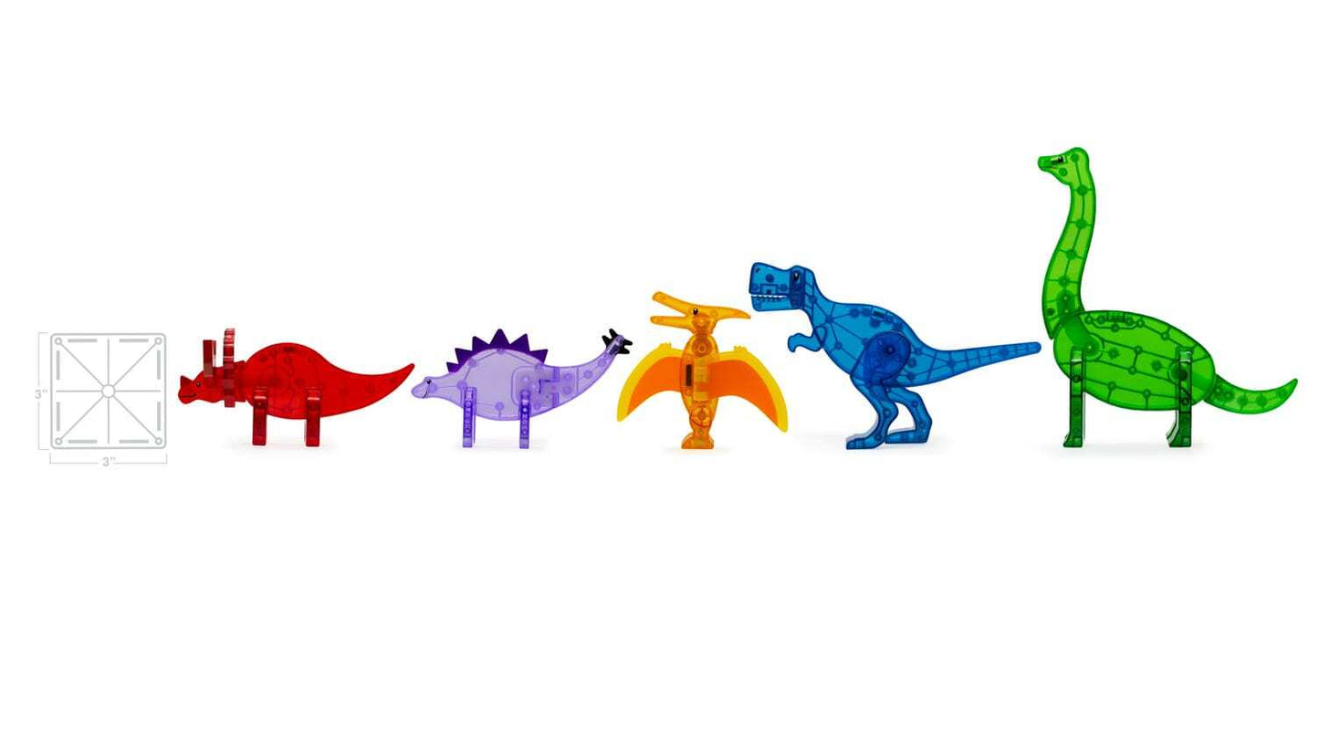 Magna-Tiles Μαγνητικό Παιχνίδι 5 κομματιών Dinos