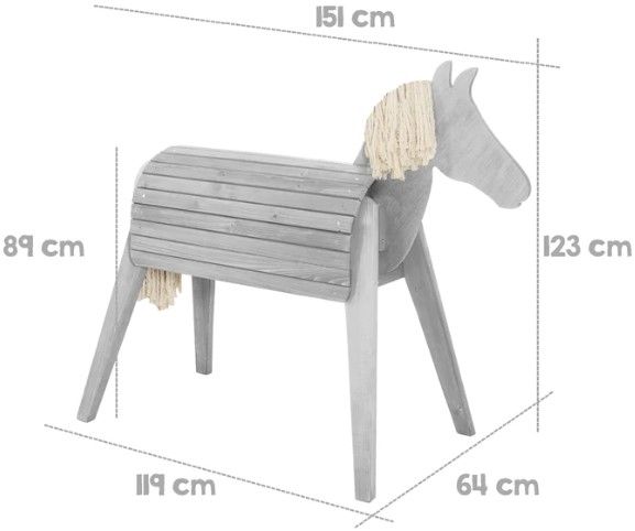 Ξυλινο άλογο εξωτερικού χώρου