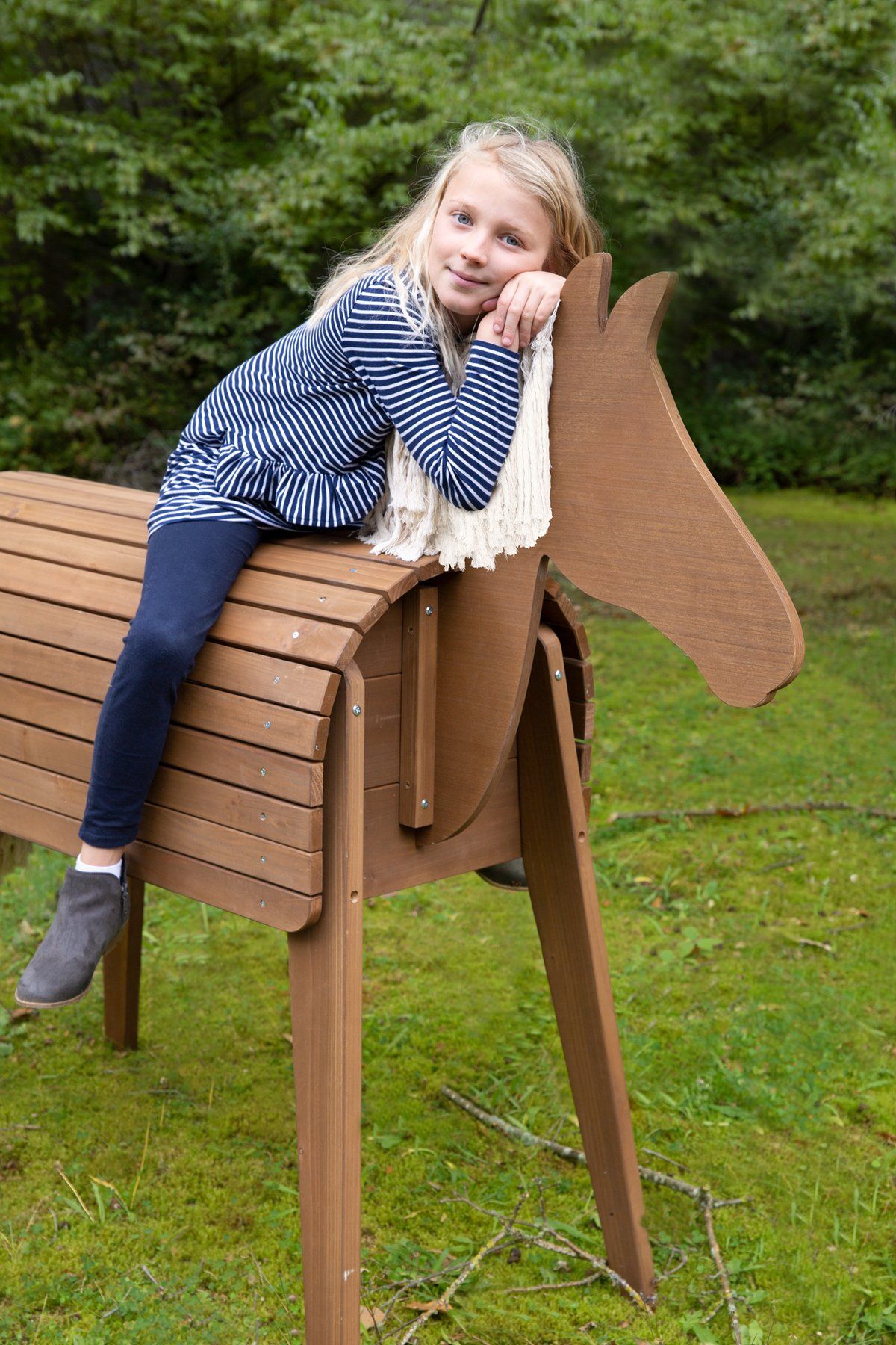 Ξυλινο άλογο εξωτερικού χώρου