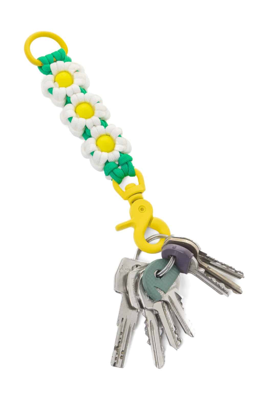 Unicord Μπρελόκ Blossom Keychain Λευκό/ Πράσινο/ Κίτρινη πούλια