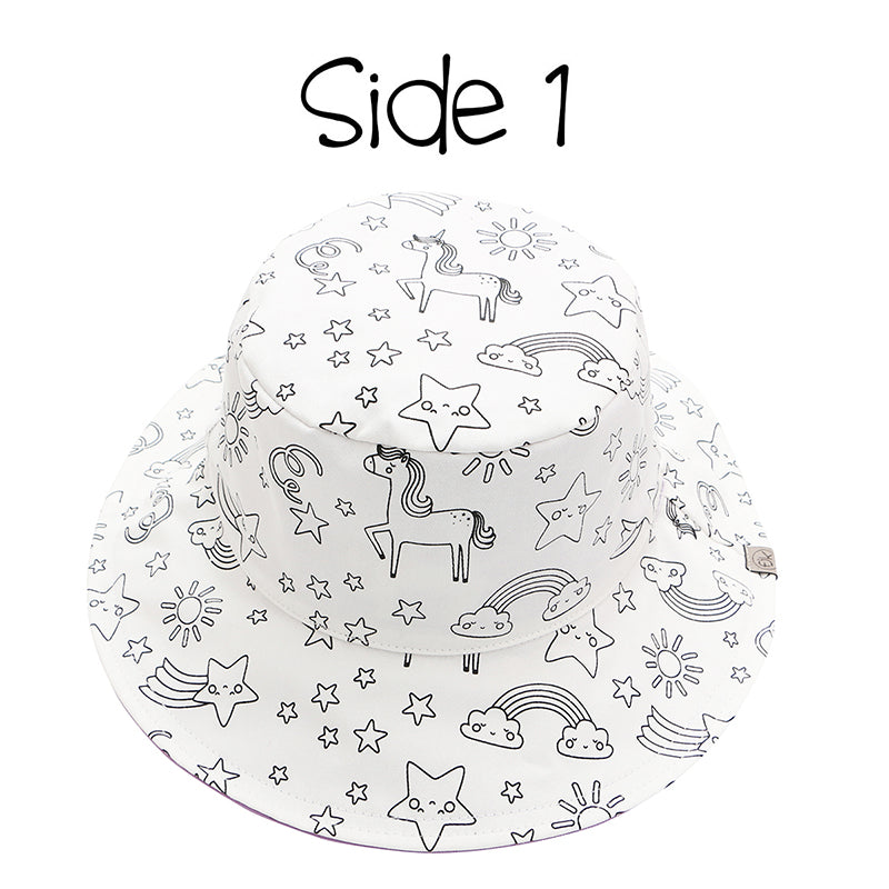FlapJackKids DIY Paint UPF 50+ Unicorn Hat