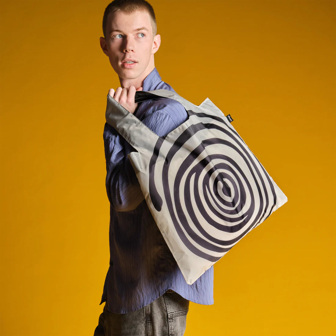 LOQI Bag Recycled | Louise Bourgeois- Spiral Black