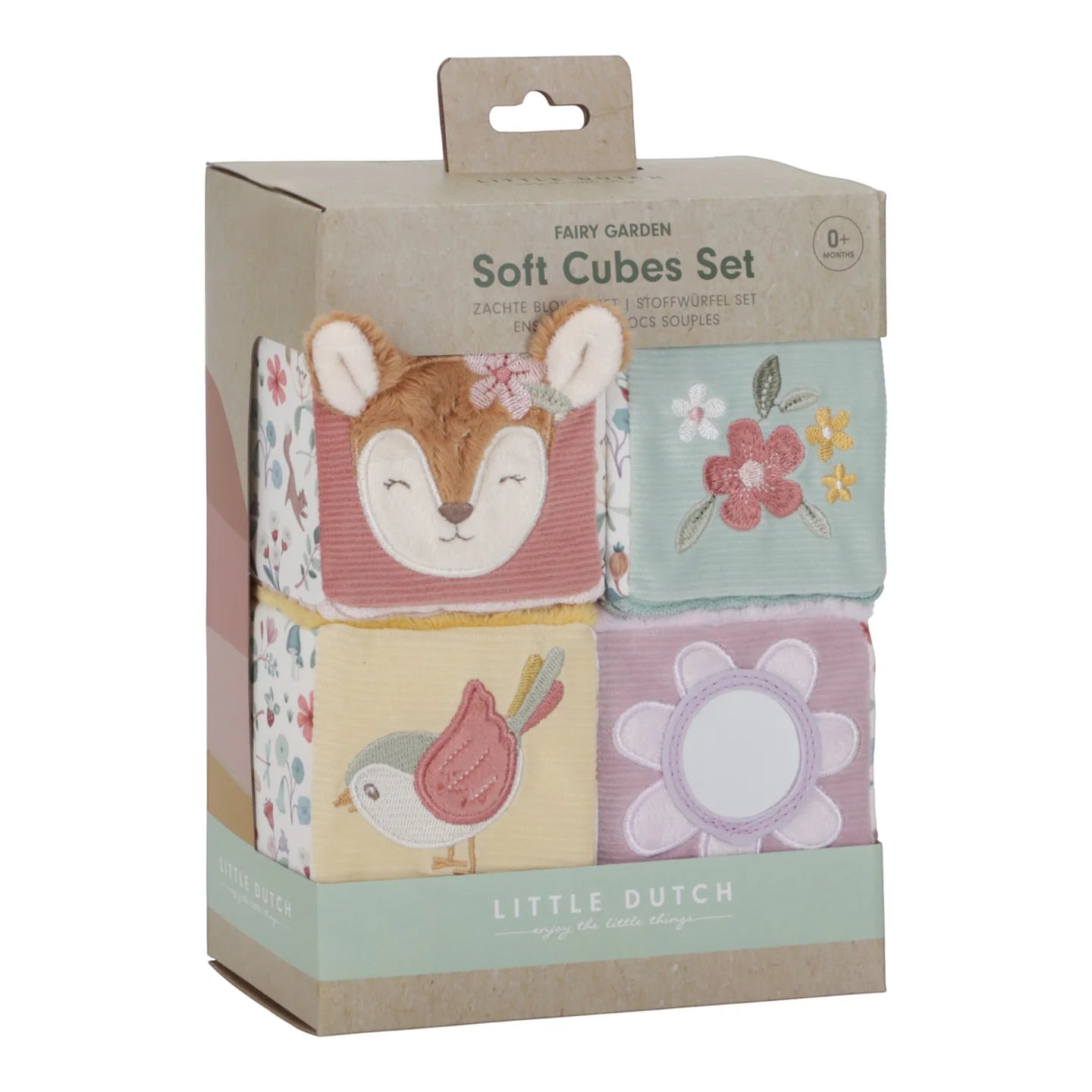 Little Dutch Σετ παιχνιδιού με υφασμάτινους κύβους Fairy Garden