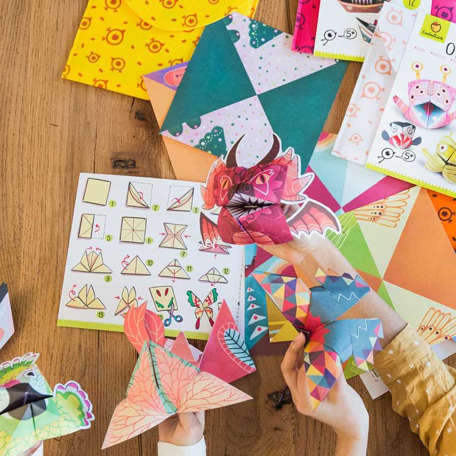 Ludattica Οριγκάμι Πεταλούδες Easy Origami - Farfalle