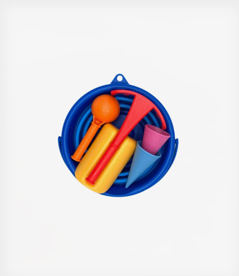 CompacToys Set Κουβαδάκι Παραλίας 7 in 1 Sand Toys -Μπλέ