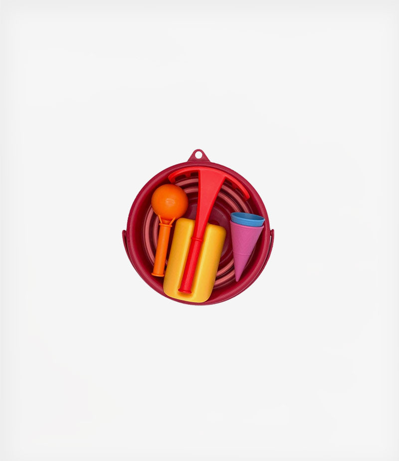 CompacToys Set Κουβαδάκι Παραλίας 7 in 1 Sand Toys -Ροζ