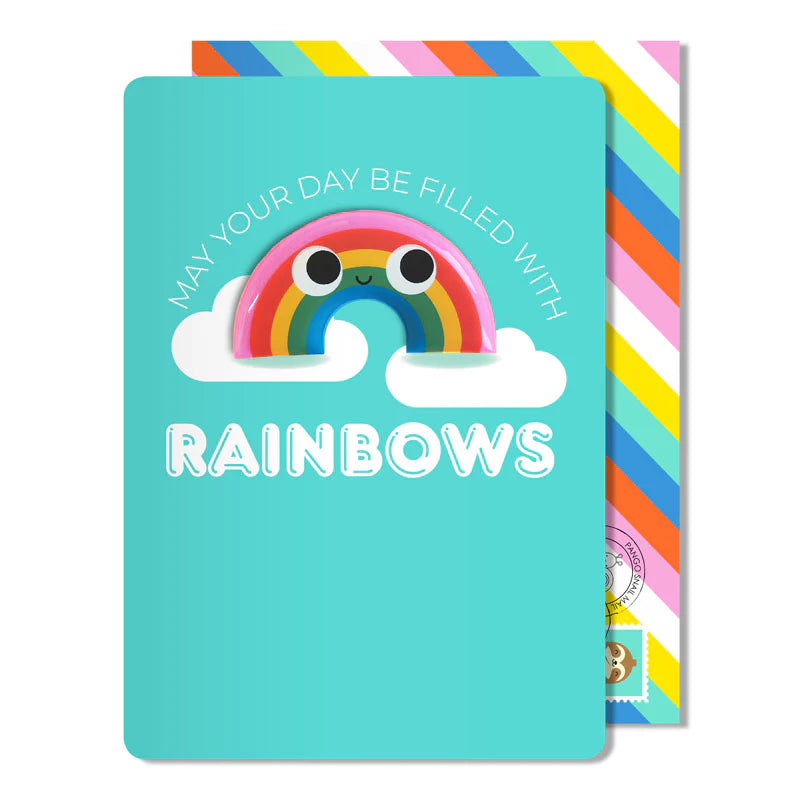 Pango-Rainbow Greeting Card with magnet and envelope