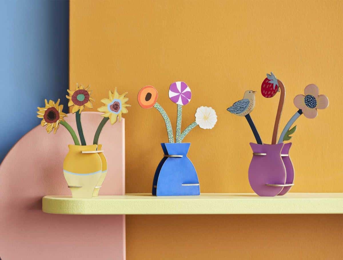 Studio ROOF Floral Art- Pop Out Card, Van Gogh Flowers