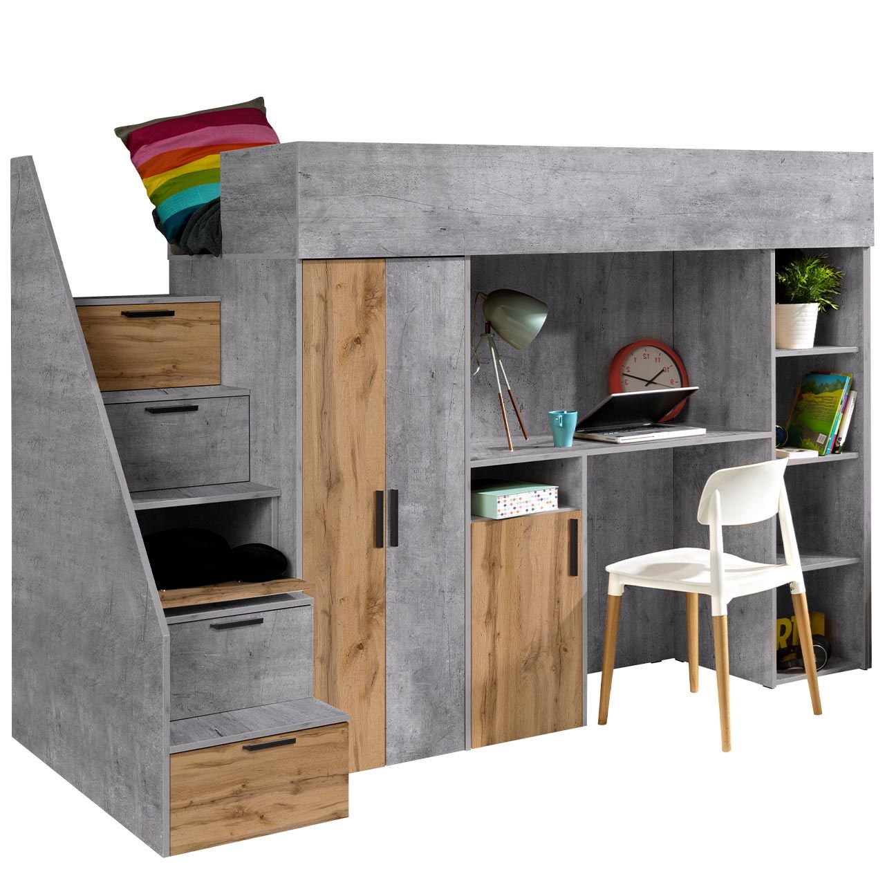 Multifunctional bed Konkret XIV