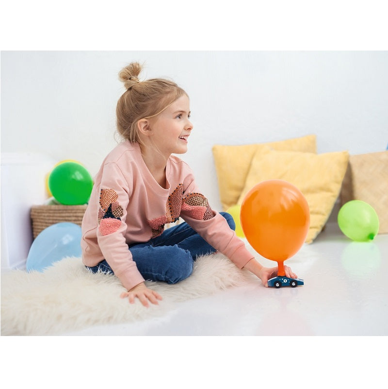 Moses PhanoMIN ballon-Car wooden car that you move with air from a balloon