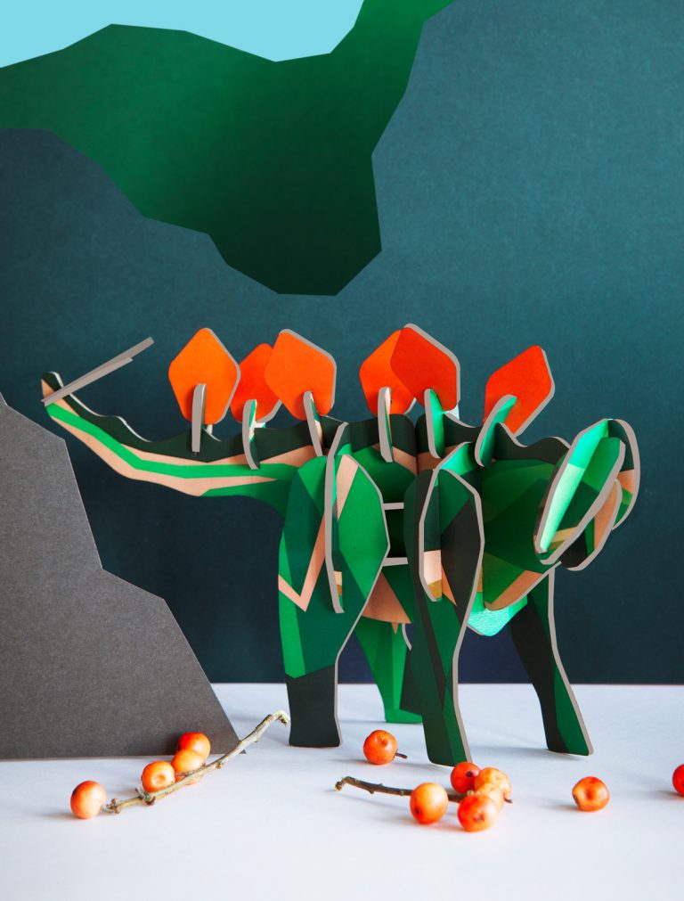 Studio ROOF Decorative, stegosaurus - papercraft