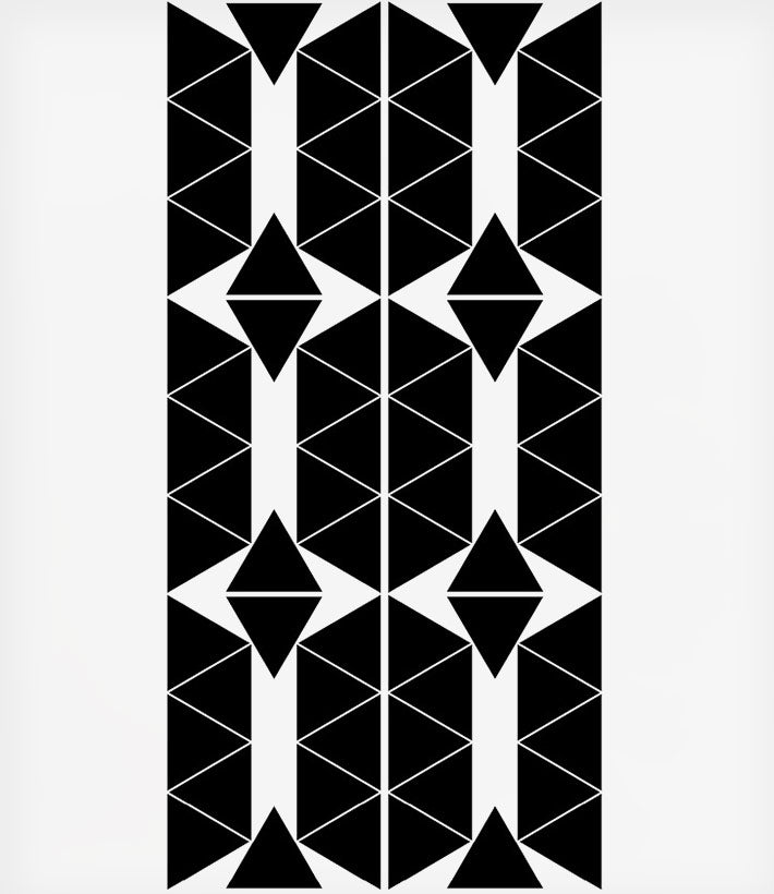 Pom Le Bonhomme Αυτοκόλλητα τοίχου Triangles Black