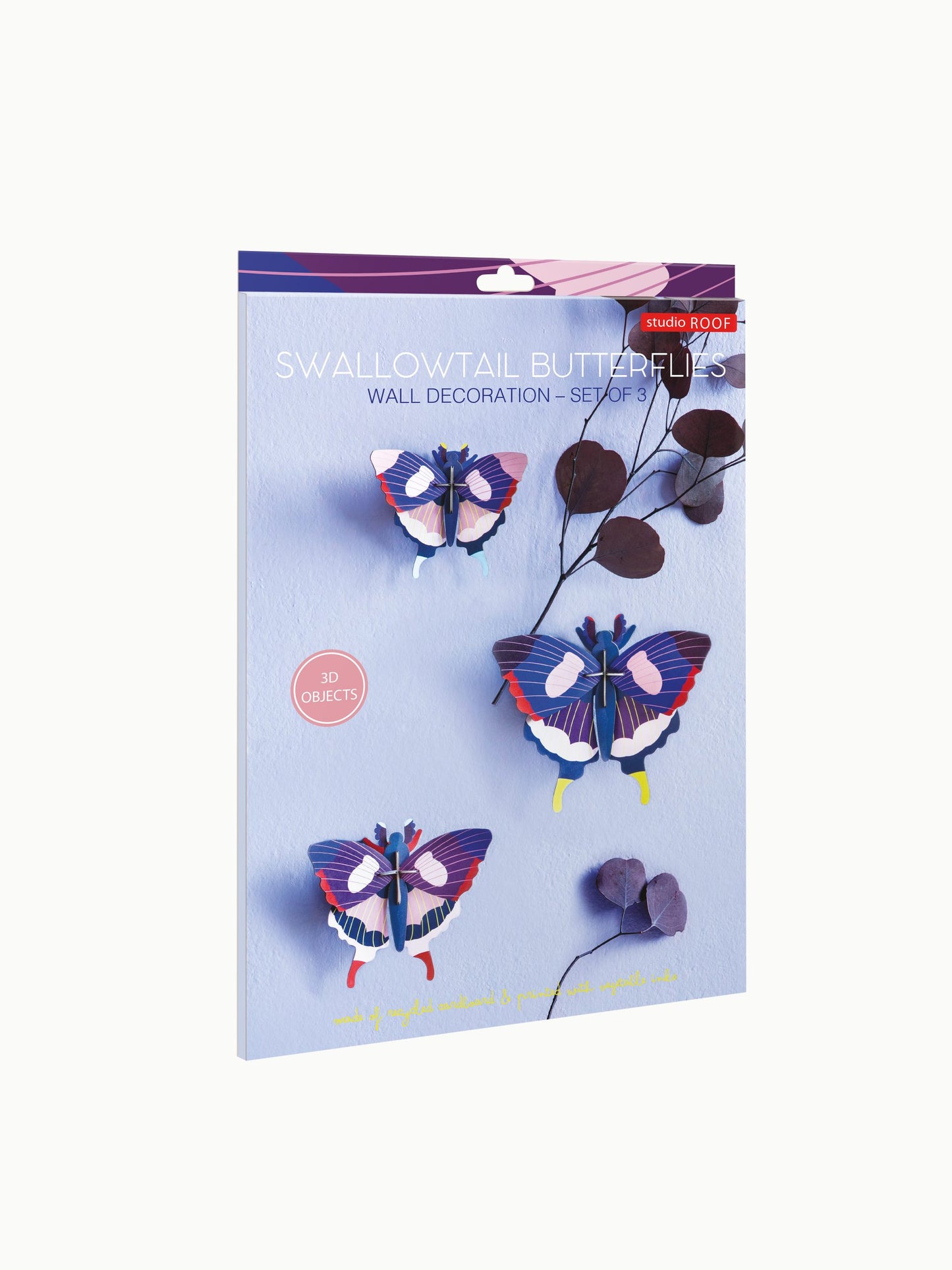Studio ROOF Wall decoration - Swallowtail Butterflies, set of 3