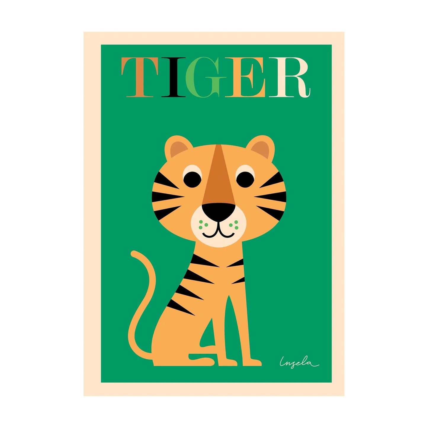 Omm Design TIGER Poster 50 x 70cm