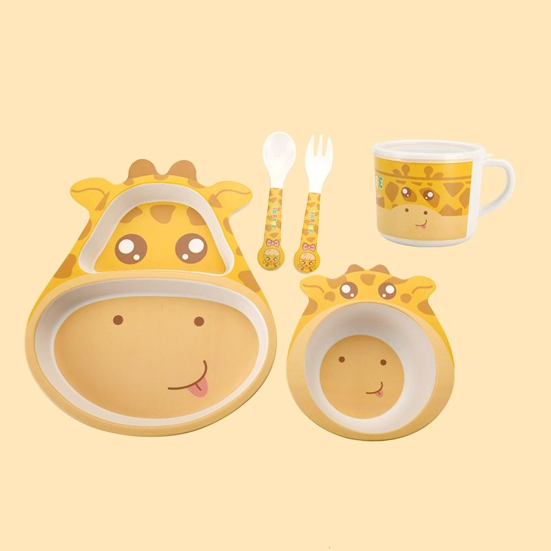 Baby Cloud Dinner Set 6 pcs. from Bamboo - Giraffe Plant Fibers