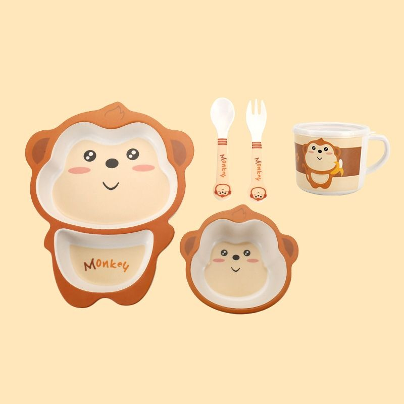 Baby Cloud Dinner Set 6 pcs. from Bamboo - Monkey Fibers