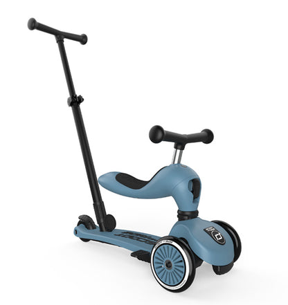 Scoot & Ride Πατίνι 2 σε 1 Highwaykick 1 Push and Go -Steel