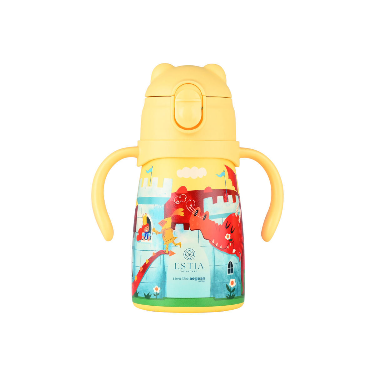Estia θερμός παιδικό Bubble Bottle 300ml- Fortress Dragon