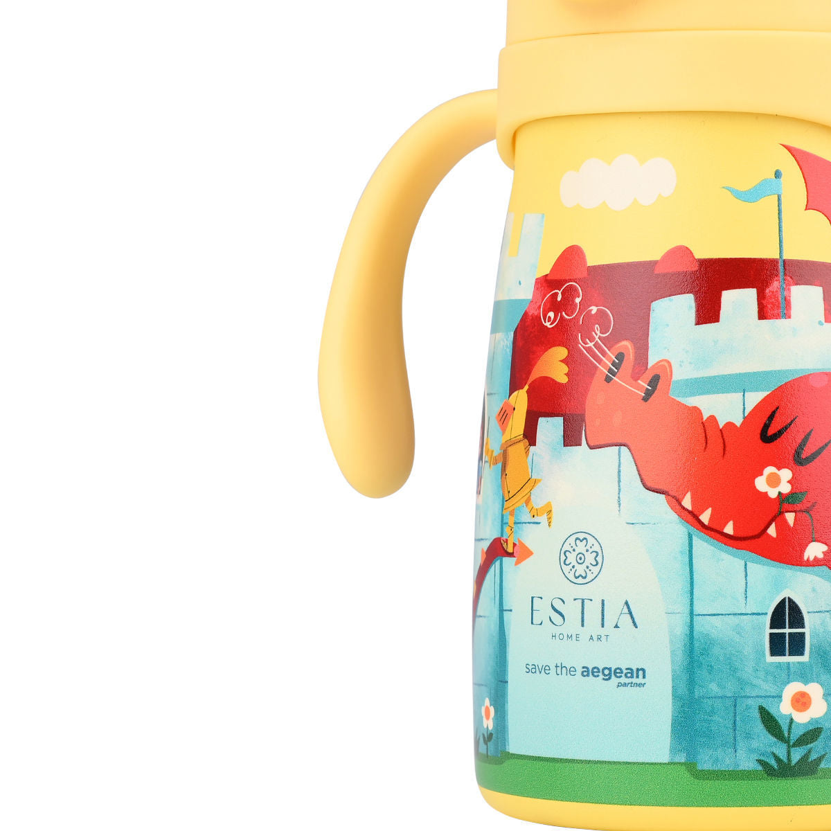 Estia θερμός παιδικό Bubble Bottle 300ml- Fortress Dragon
