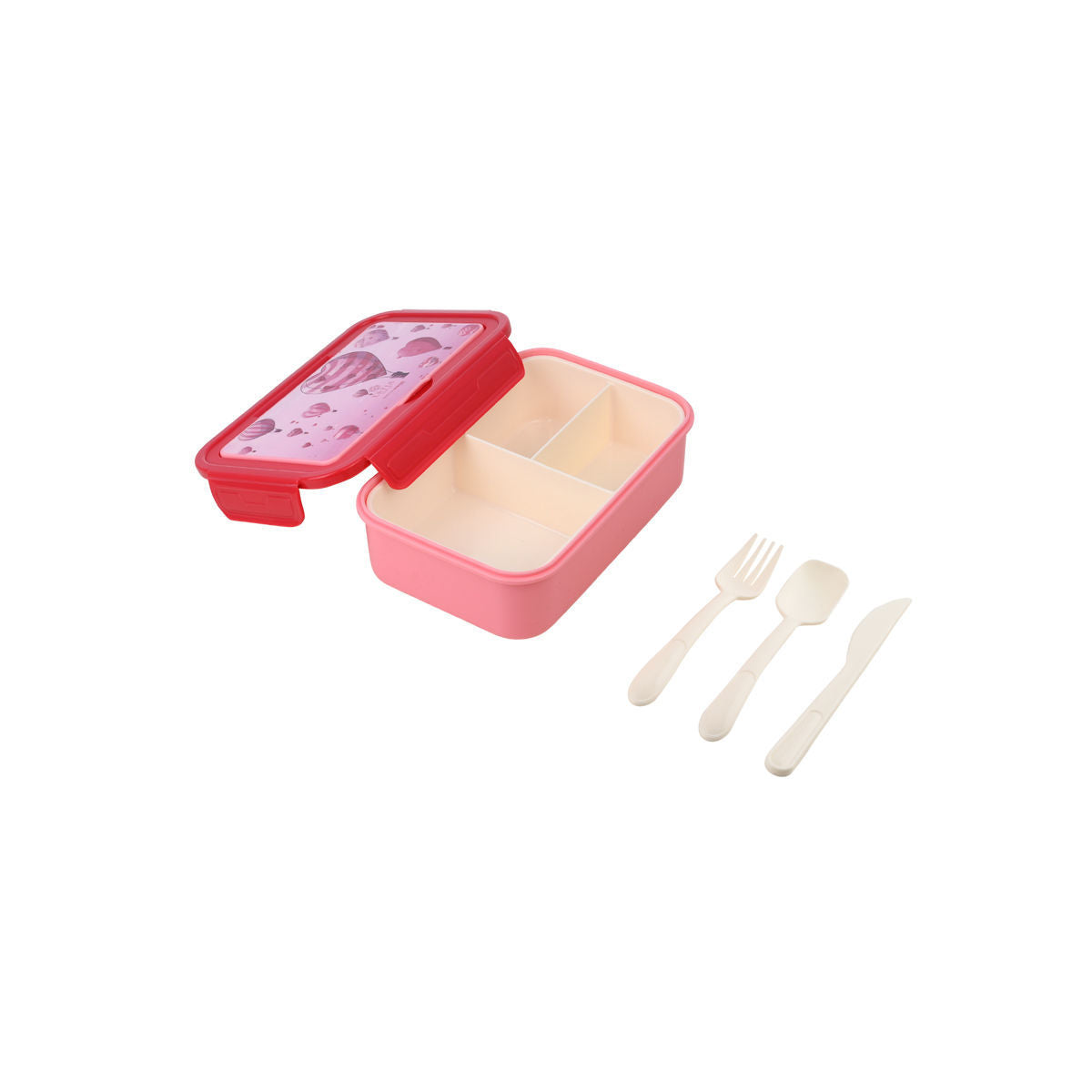 Estia Φαγητοδοχείο με 3 θήκες 1400ml- Love Ascend