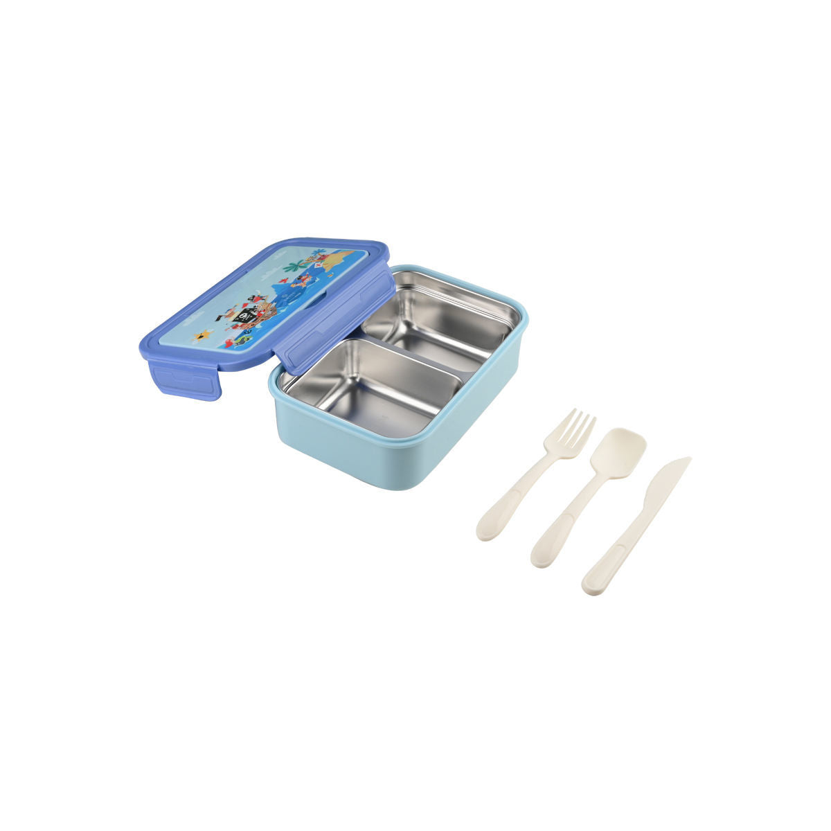 Estia Φαγητοδοχείο με 2 ανοξείδωτες θήκες 900ml- Treasure Quest