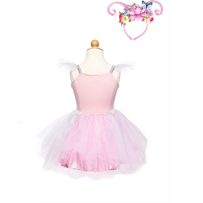 Great Pretenders 4-6 ετών ροζ στολή με στέκα μαλλιών "Πεταλούδα του δάσους"