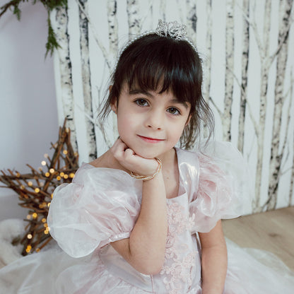 Great Pretenders 8-10 ετών Στολή πριγκίπισσα, ροζ-χρυσό μακρύ φόρεμα