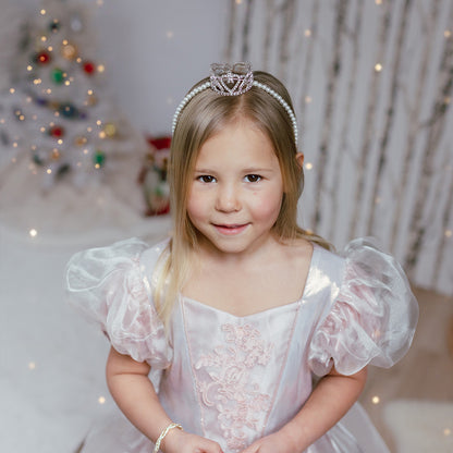 Great Pretenders 8-10 ετών Στολή πριγκίπισσα, ροζ-χρυσό μακρύ φόρεμα