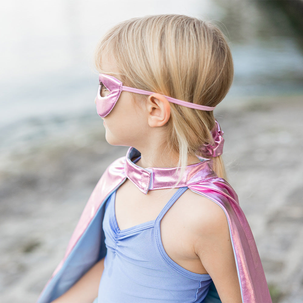 Great Pretenders 3-6 ετών Στολή Σούπερ ηρωίδα με ροζ κάπα, τουτού και μάσκα