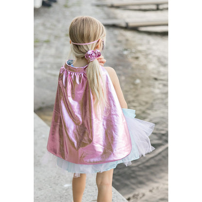 Great Pretenders 3-6 ετών Στολή Σούπερ ηρωίδα με ροζ κάπα, τουτού και μάσκα