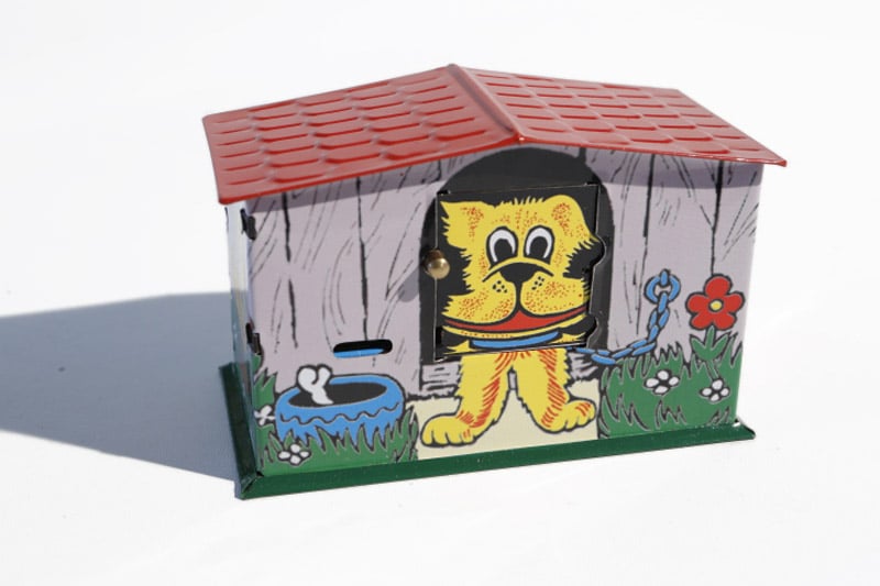 Tin toy κουμπαράς "Money Bank" (dog)" με μηχανισμό