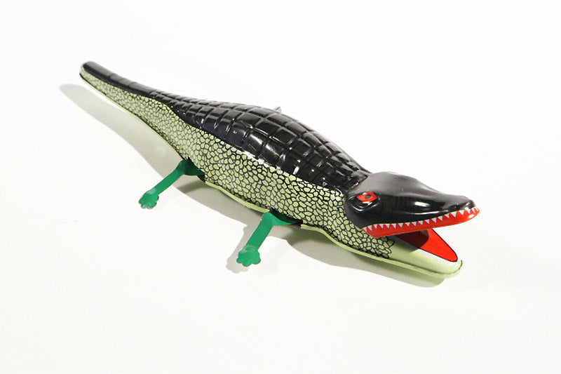 Tin toy crocodile-winding