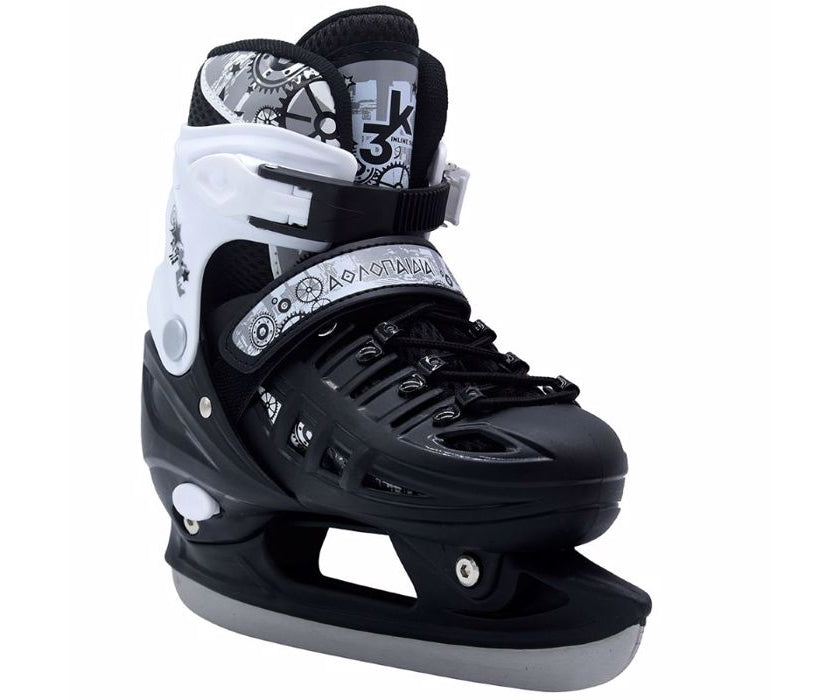 Αθλοπαιδιά Αυξομειούμενα Πατίνια/Roller Skates/Παγοπέδιλα 3 σε 1 Μαύρα