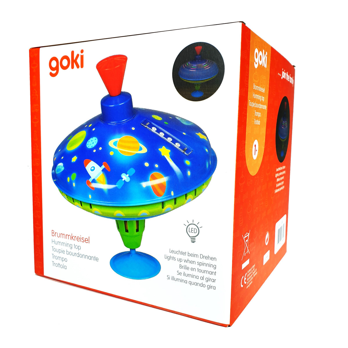 Humming Top "Space" με φώτα LED -18,5cm