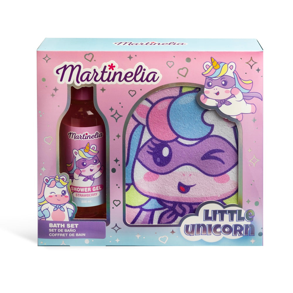 Martinelia  Little Unicorn Bath Set With Bath Glove