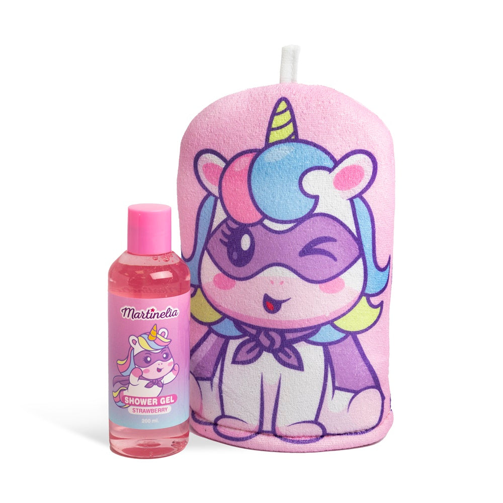 Martinelia  Little Unicorn Bath Set With Bath Glove