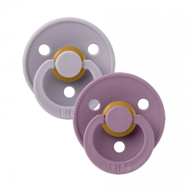 Bibs Pacifiers Color 2 pcs. Latex No2 Fossil Grey/Mauve