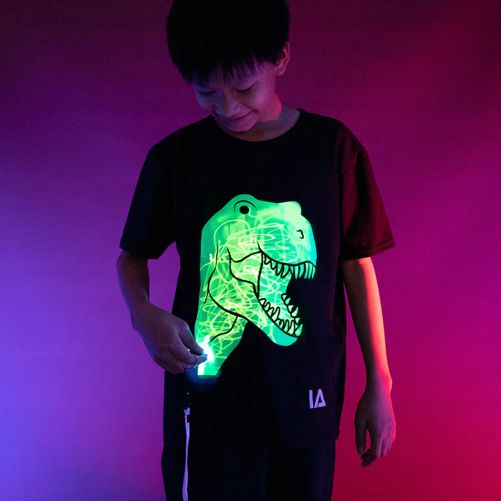 Παιδική Μπλούζα T-Shirt Glow in the Dark T-Rex