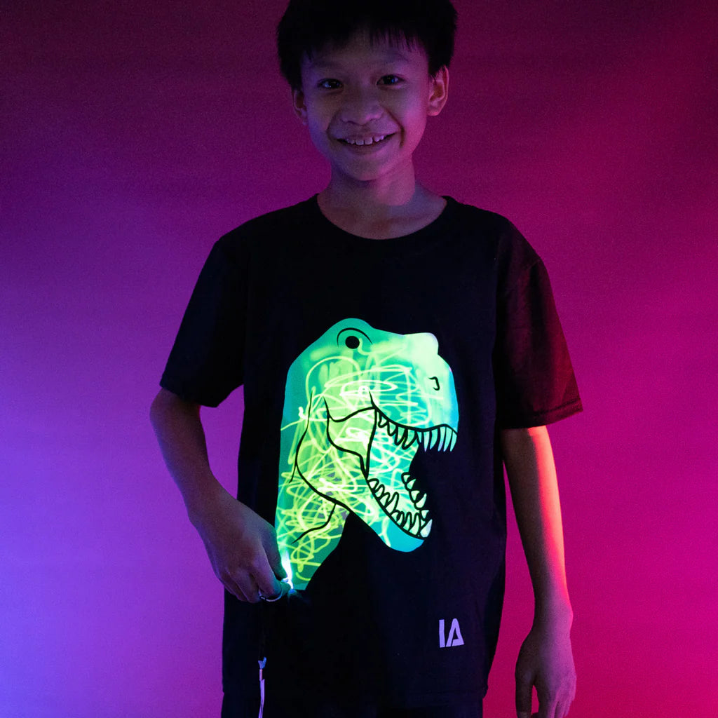 Παιδική Μπλούζα T-Shirt Glow in the Dark T-Rex