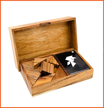 Logic Puzzle Wooden DOUBLE TANGRAM