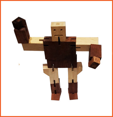 Design puzzle wooden ROBOT (ROBOT CUBE)