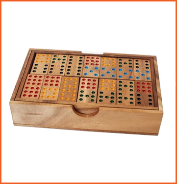 Puzzle of luck and tactics wooden DOMINOES 9''