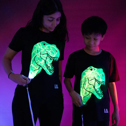 Παιδική Μπλούζα T-Shirt Glow in the Dark T-Rex