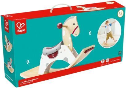 Hape Early Explorer Ξύλινο Κουνιστό Αλογάκι και Σανίδα Ισορροπίας 2 σε 1