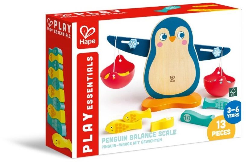 Hape Early Explorer Ξύλινη Ζυγαριά Penguin Balance Scale