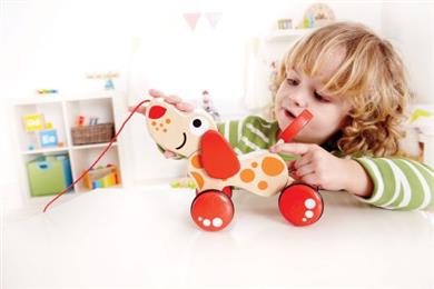 Hape Pepe Pull Along (E0347A) - Βόλτα Με Τον Πέπε Το Σκυλάκι