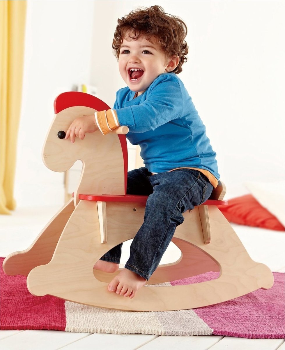 Hape Early Explorer Wooden Rocking Horse Rock &amp; Ride