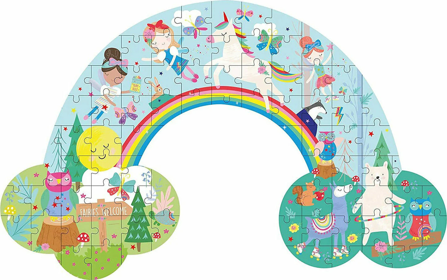 Floss &amp; Rock Puzzle Rainbow 80pcs